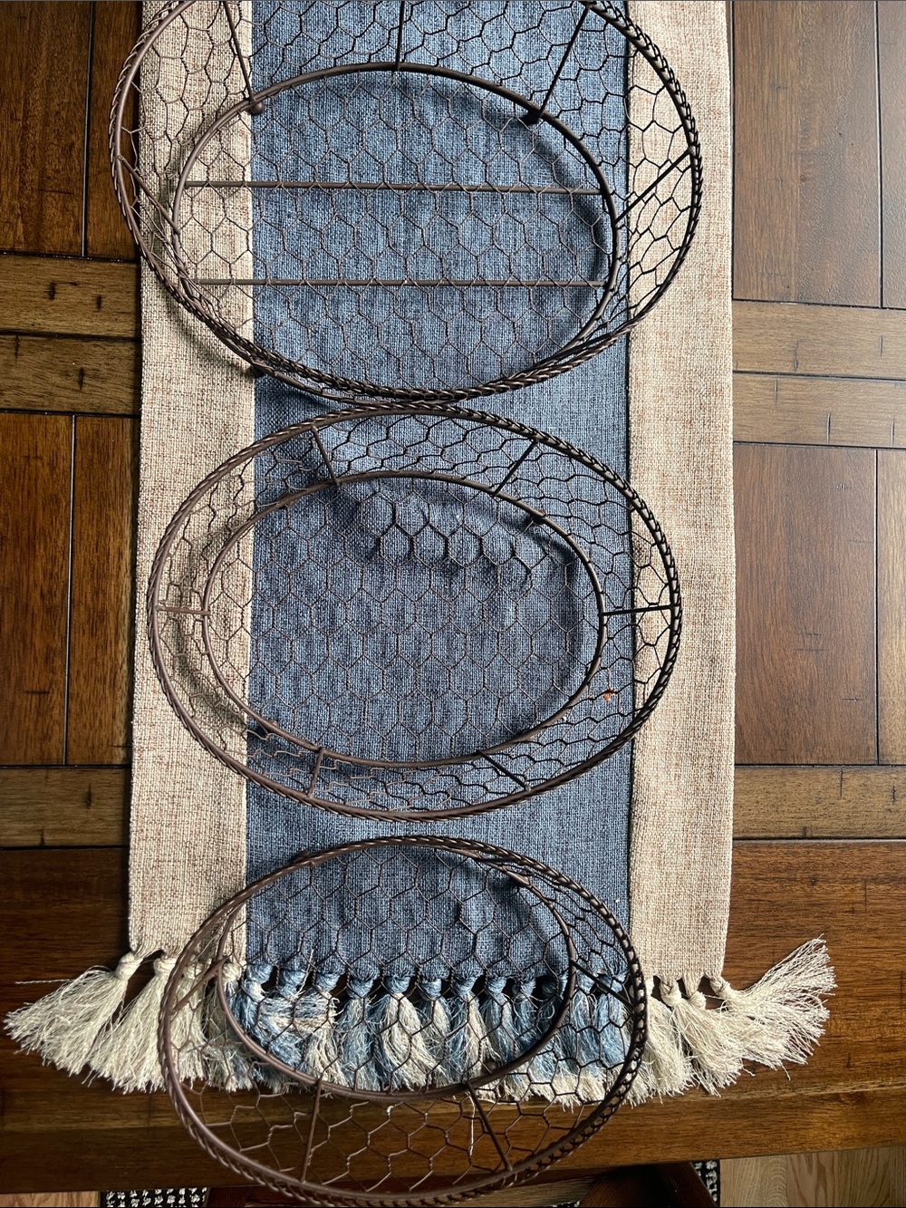 Rustic Brown Wire Nesting Baskets - Home Storage & Organization